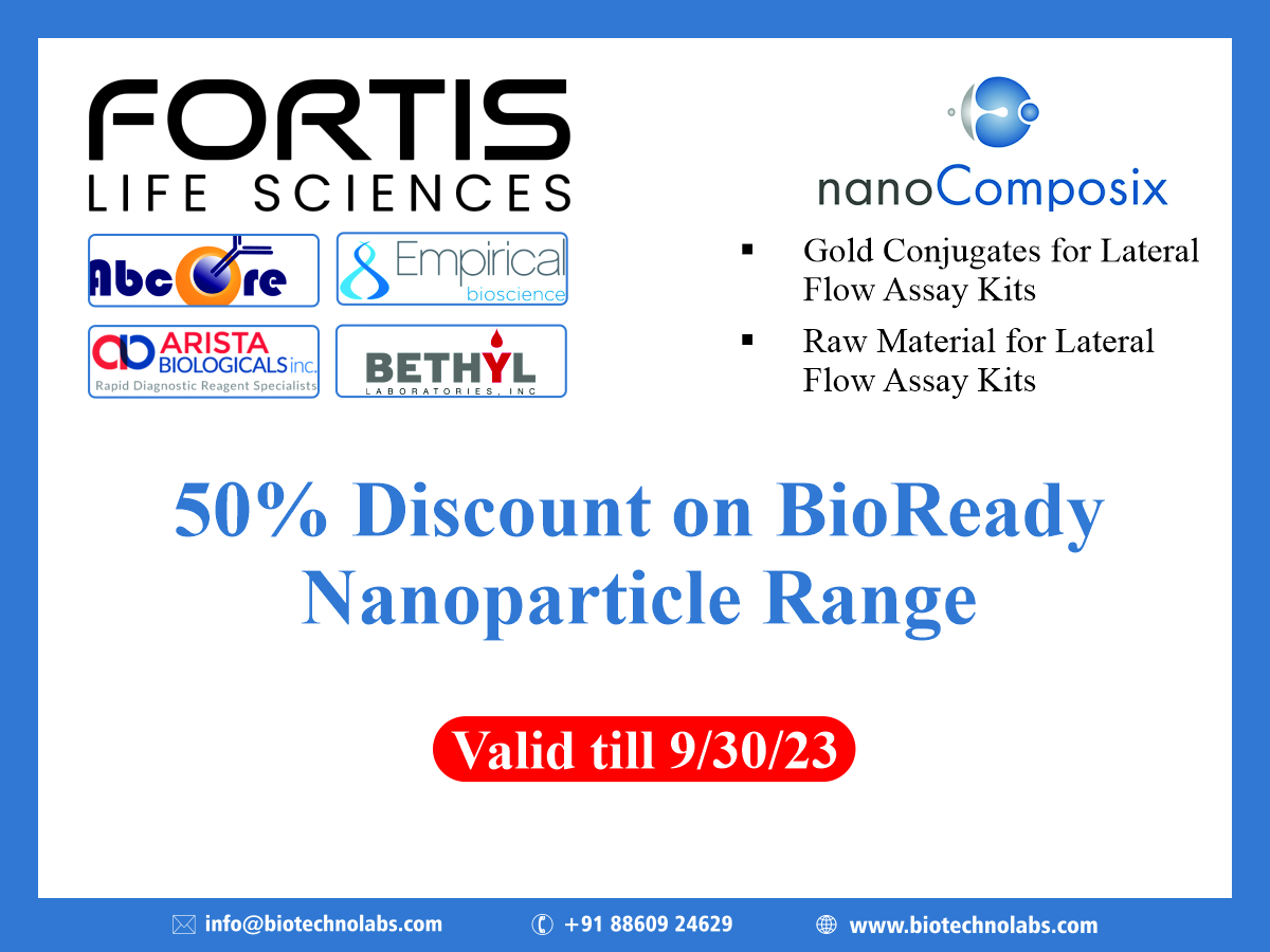 50% Discount on Bioready Nanoparticle Range