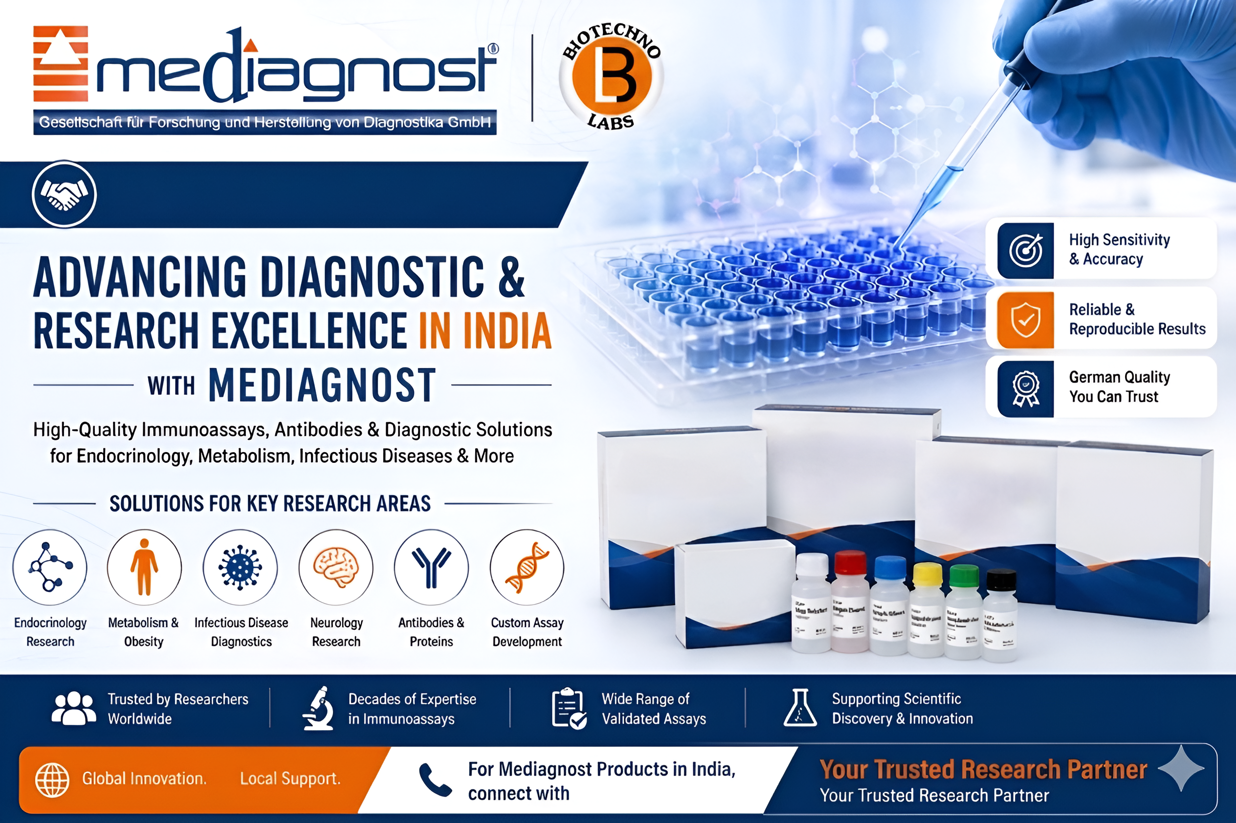 Mediagnost Products in India: BTL Biotechno Labs Pvt. Ltd. – Authorized Distributor for Endocrinology, Metabolism, and Diagnostic Research Solutions