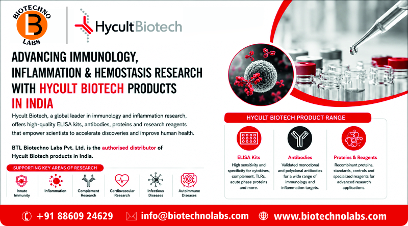 Hycult Biotech ELISA Kits, Antibodies, and Proteins in India – Available Through BTL Biotechno Labs Pvt. Ltd.
