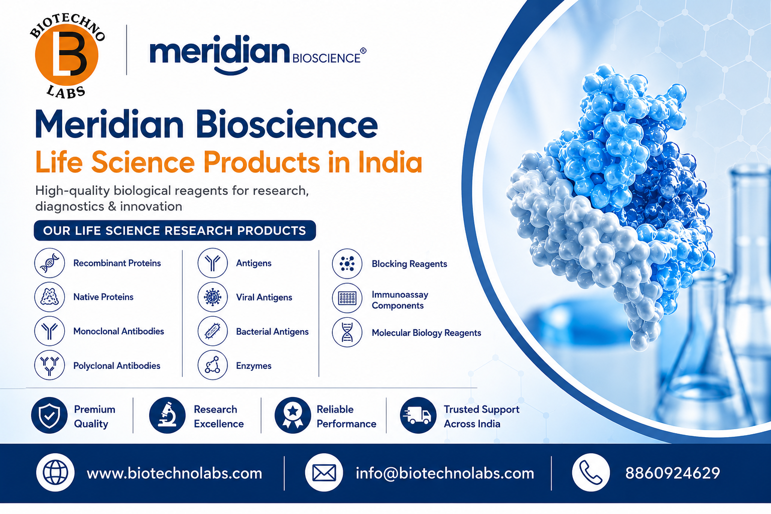 Meridian Bioscience Life Science Products in India | BTL Biotechno Labs Pvt. Ltd. – Authorized Distributor
