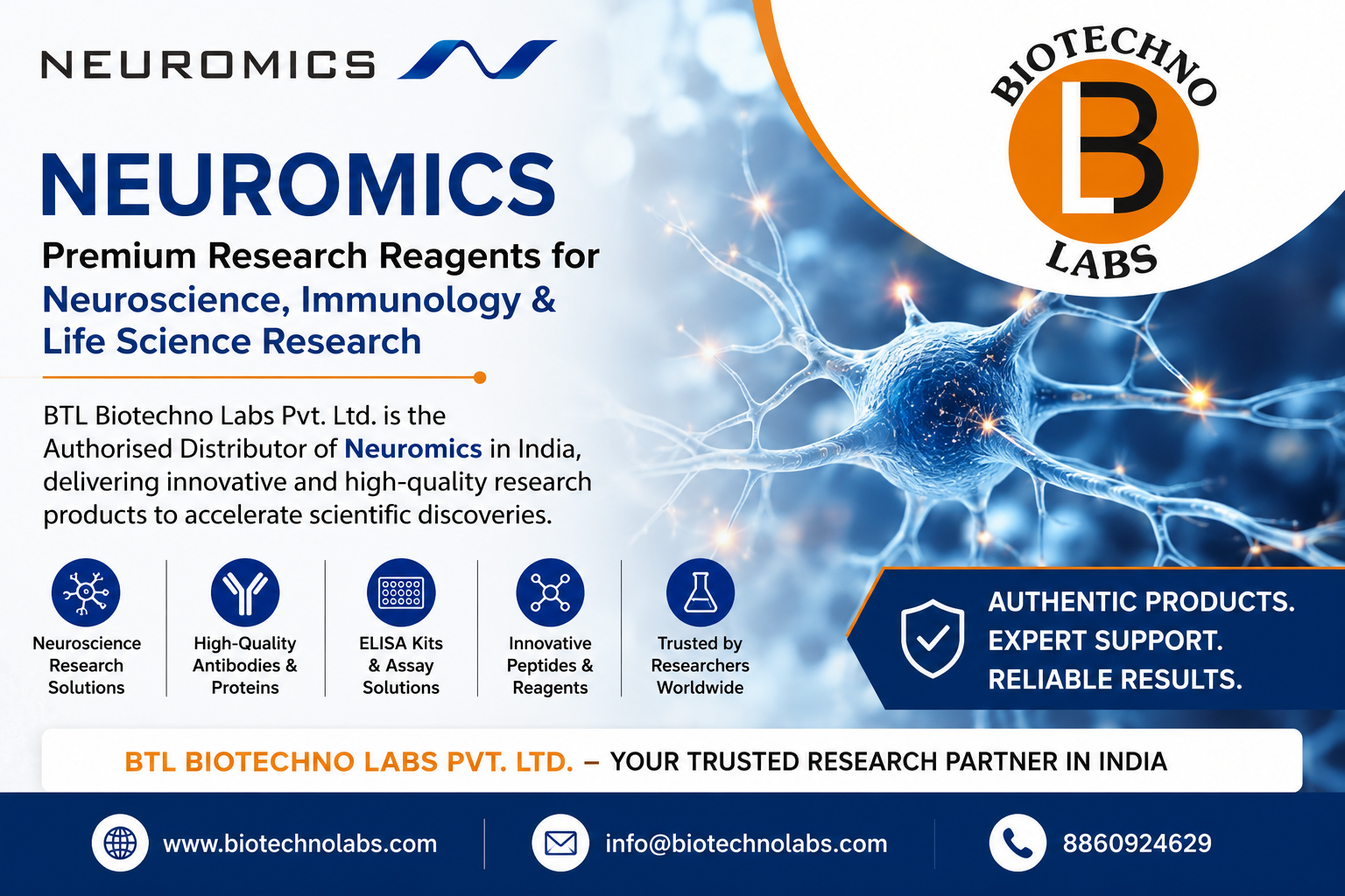Neuromics Products in India | BTL Biotechno Labs Pvt. Ltd. – Authorized Distributor