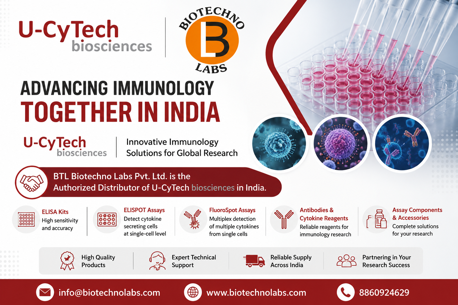 BTL Biotechno Labs Pvt. Ltd.: Authorized Distributor of U-CyTech Biosciences Products in India