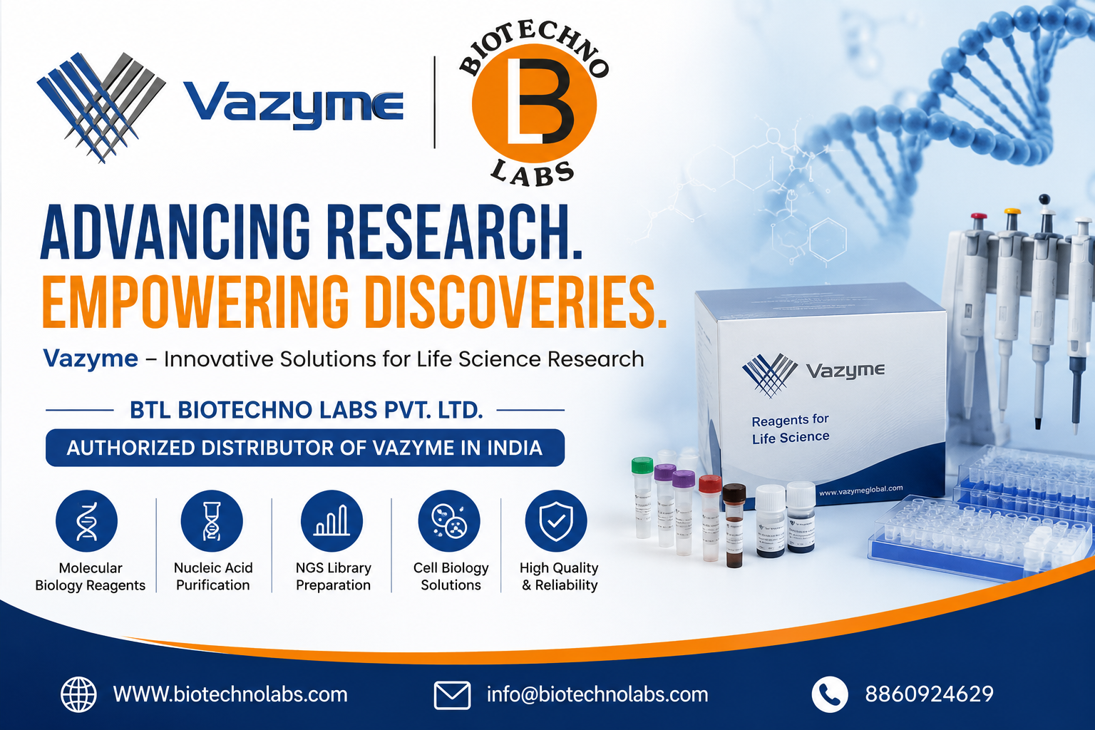 Vazyme Products in India – BTL Biotechno Labs Pvt. Ltd. | Authorized Distributor of Vazyme in India
