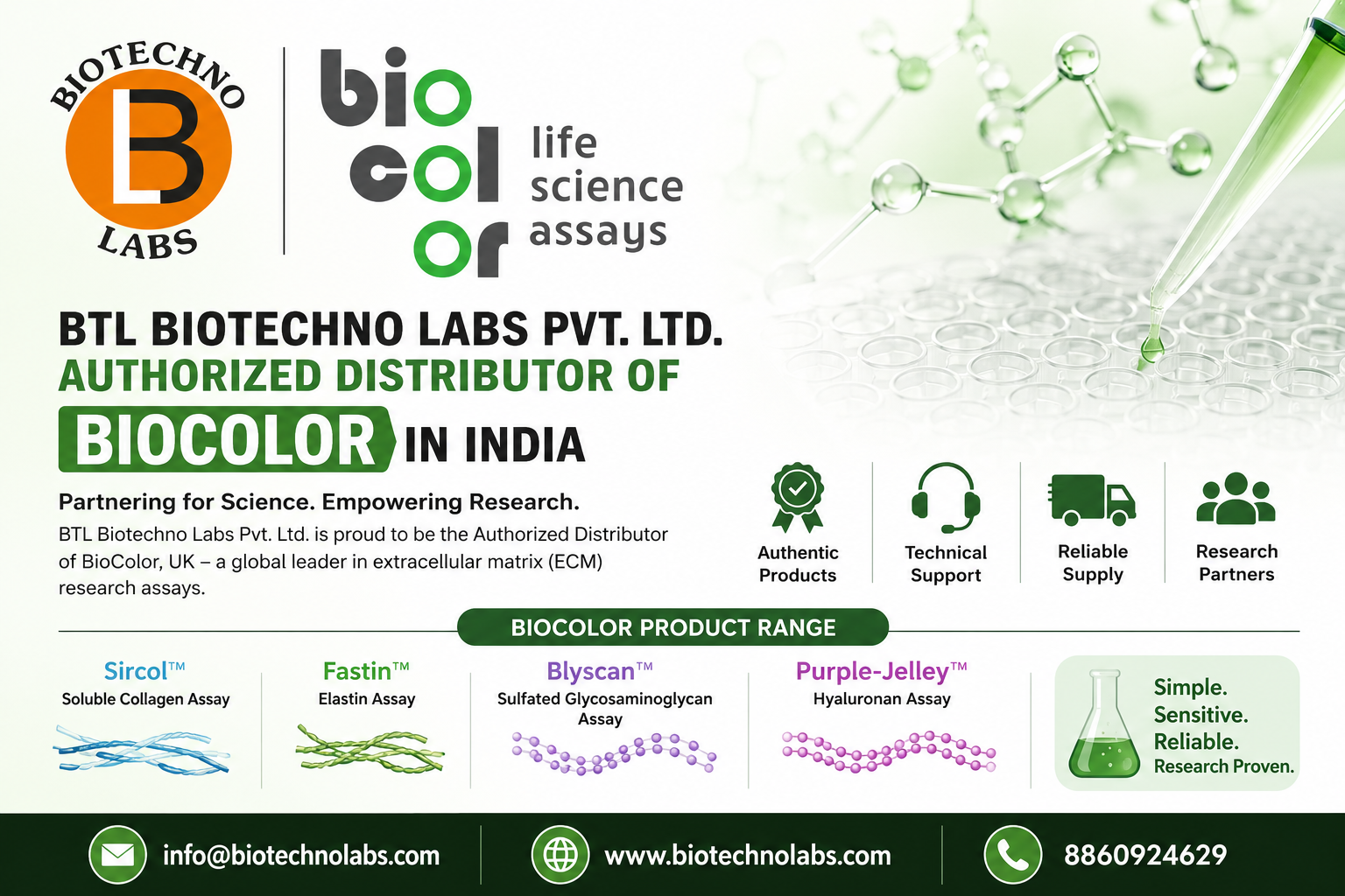 BTL Biotechno Labs Pvt. Ltd. – Authorized Distributor of BioColor Products in India