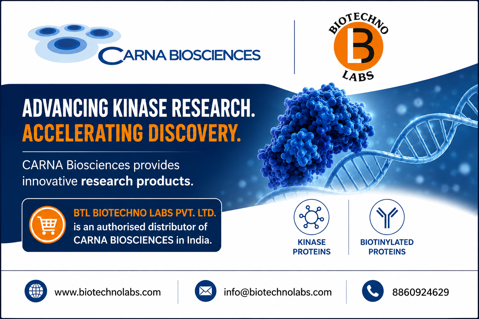 CARNA Biosciences Products in India: BTL Biotechno Labs Pvt Ltd an Authorised Distributor of CARNA Biosciences