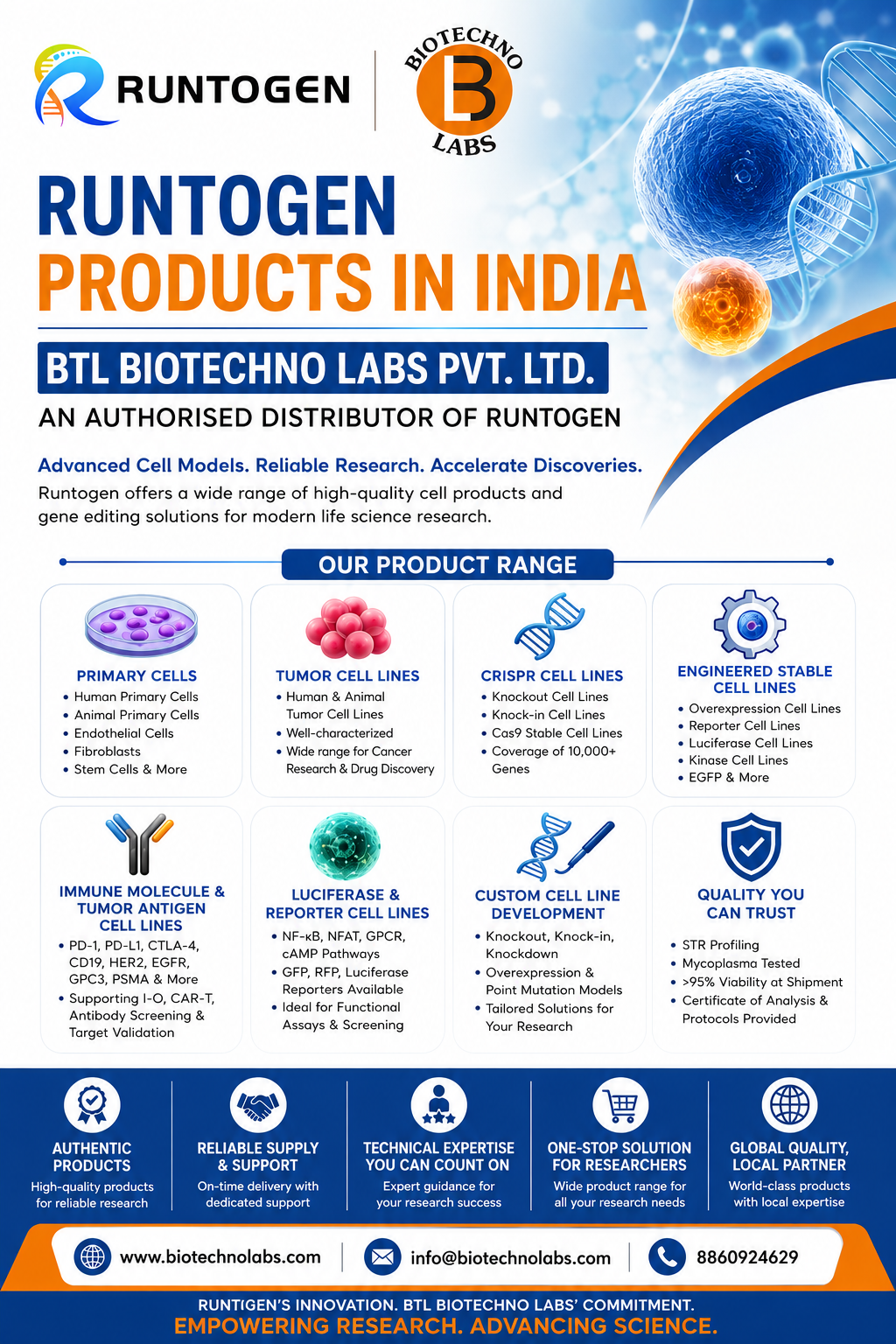 BTL Biotechno Labs Pvt. Ltd. – An Authorised Distributor of Runtogen in India