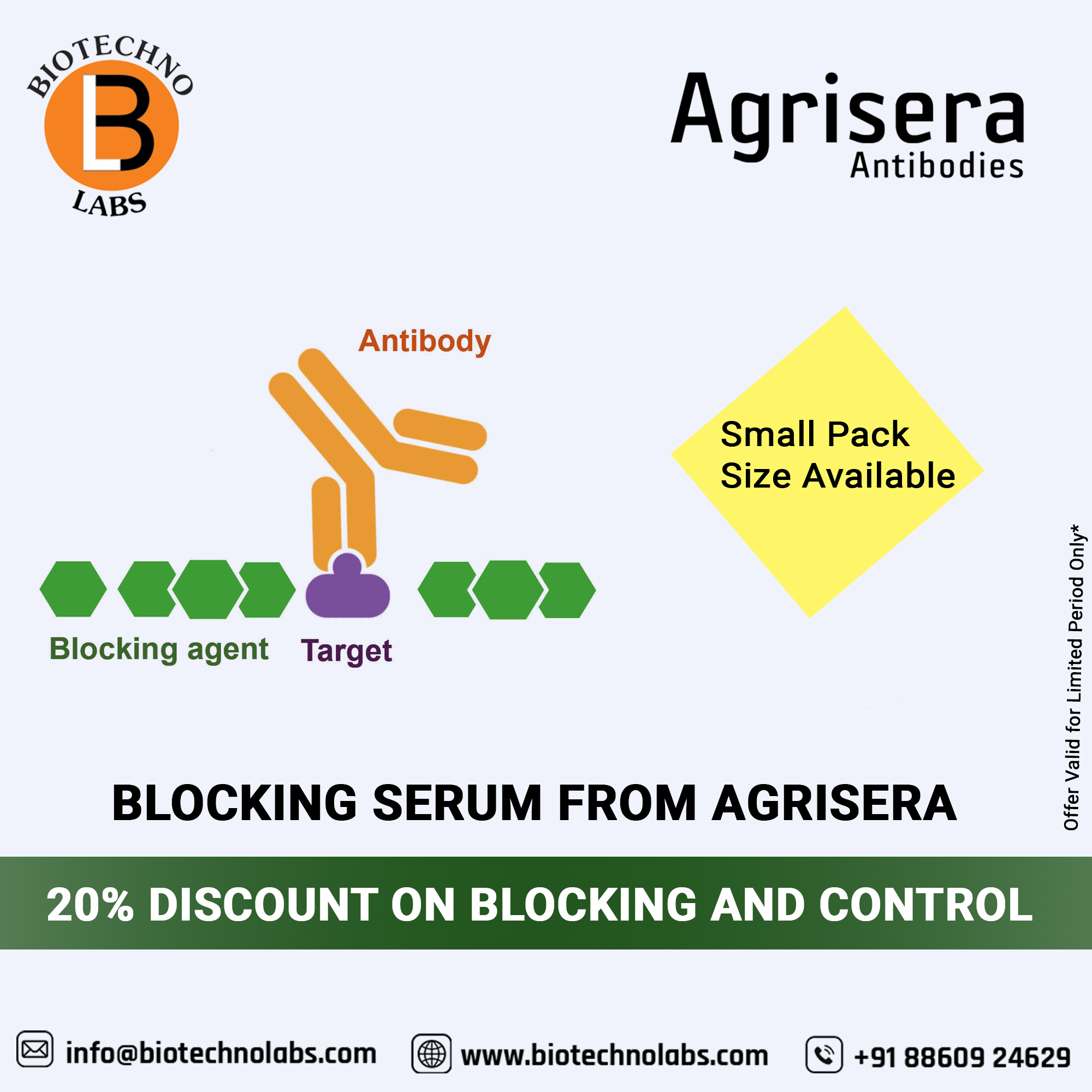 Biotechnolabs Offers  blocking serum from Agrisera