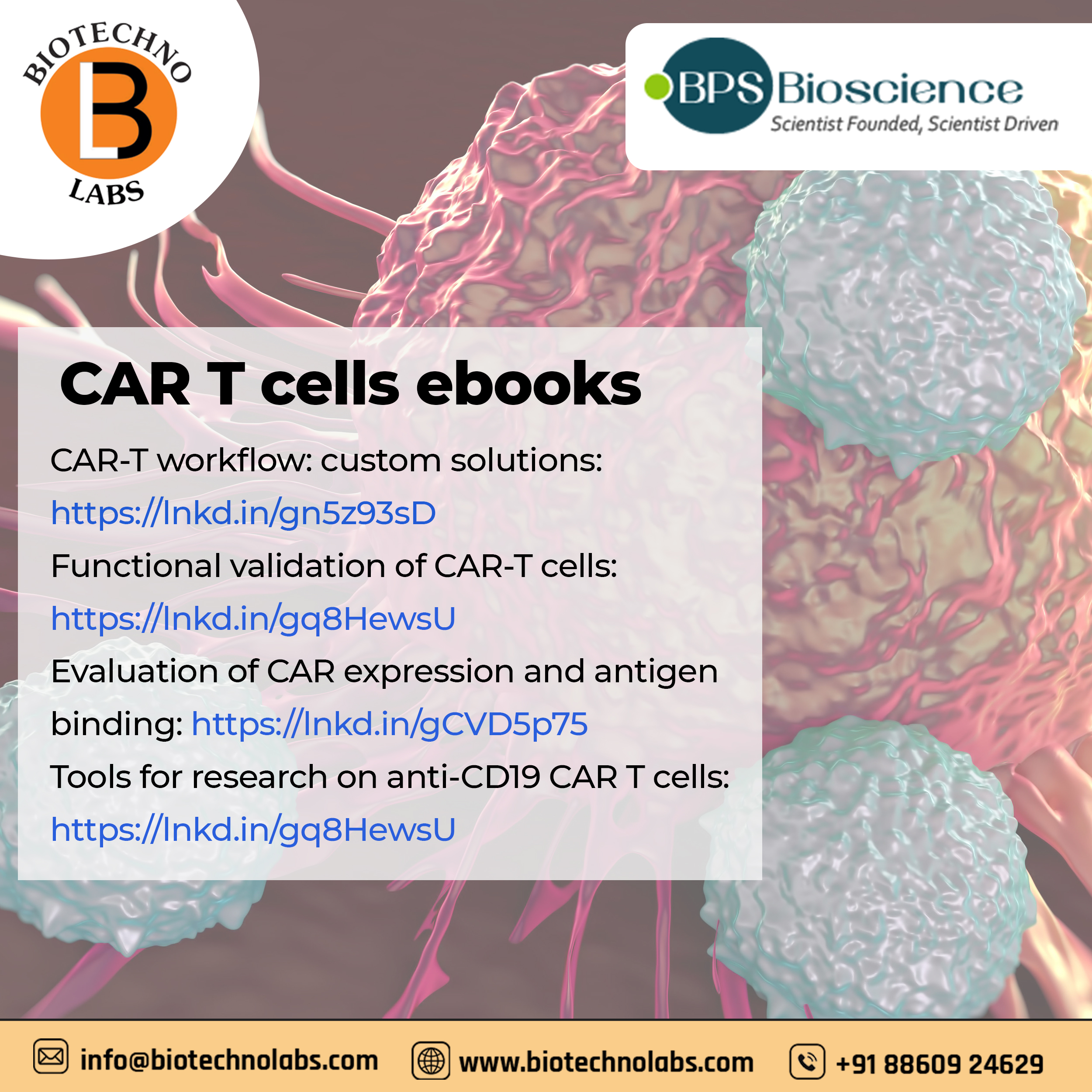 BPS Biosciences have launched 4 ebooks on generating CAR T-cells